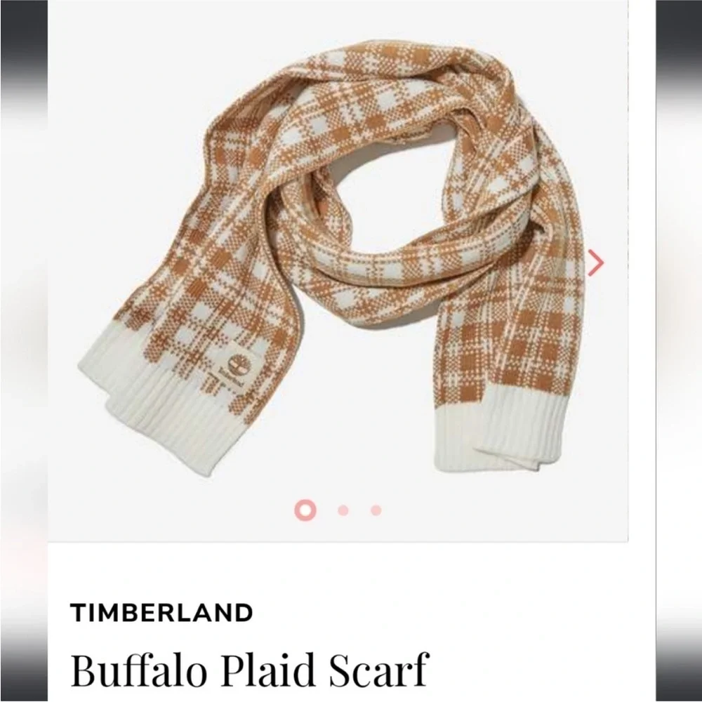 Timberland NWT Buffalo Plaid Scarf Unisex
